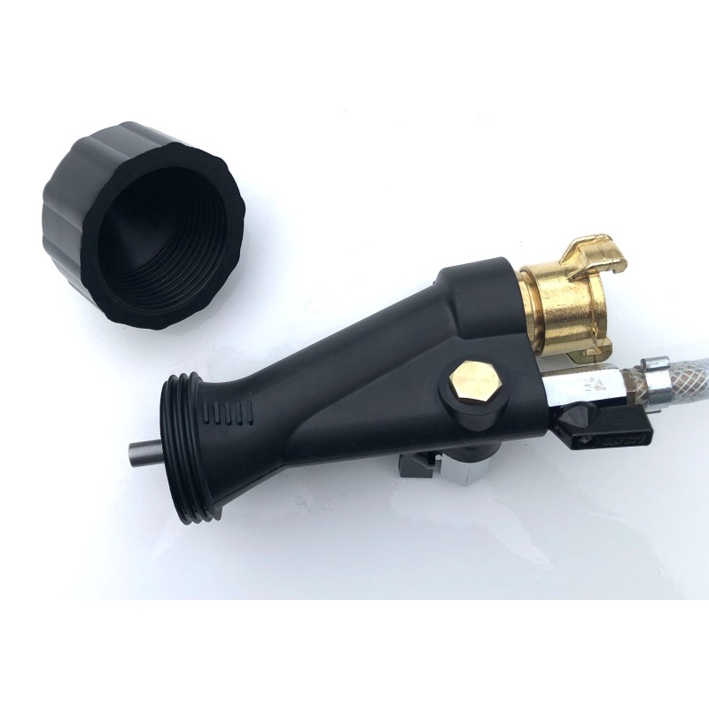 Conical nozzles for spray guns